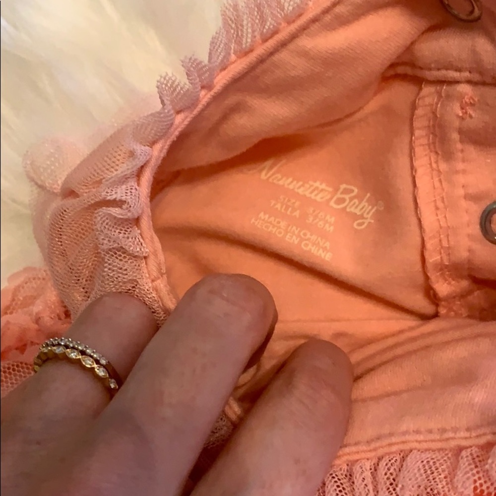Peach/Pink Summer Baby Girl Dress - Picture 4 of 8